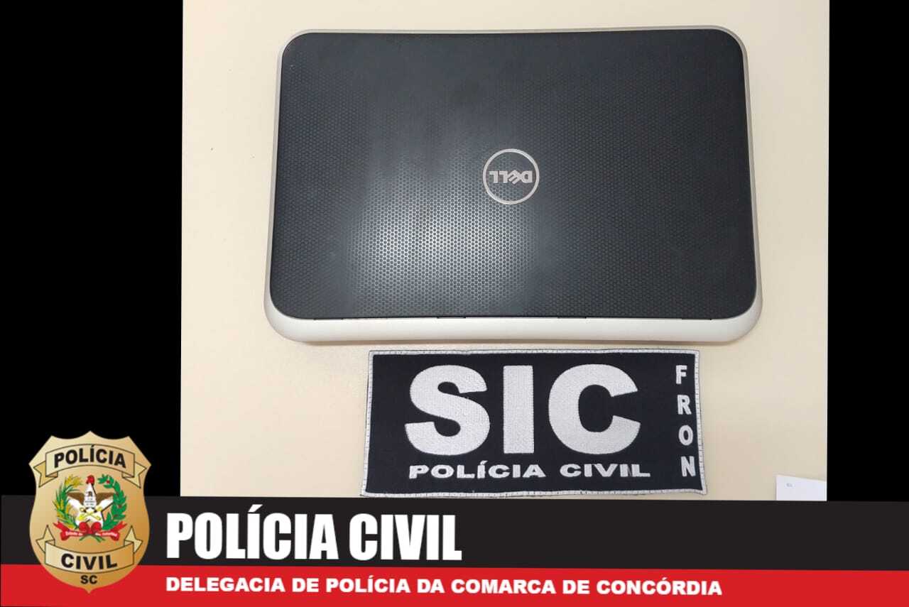 Notebook furtado no centro de Concórdia é localizado pela Polícia Civil