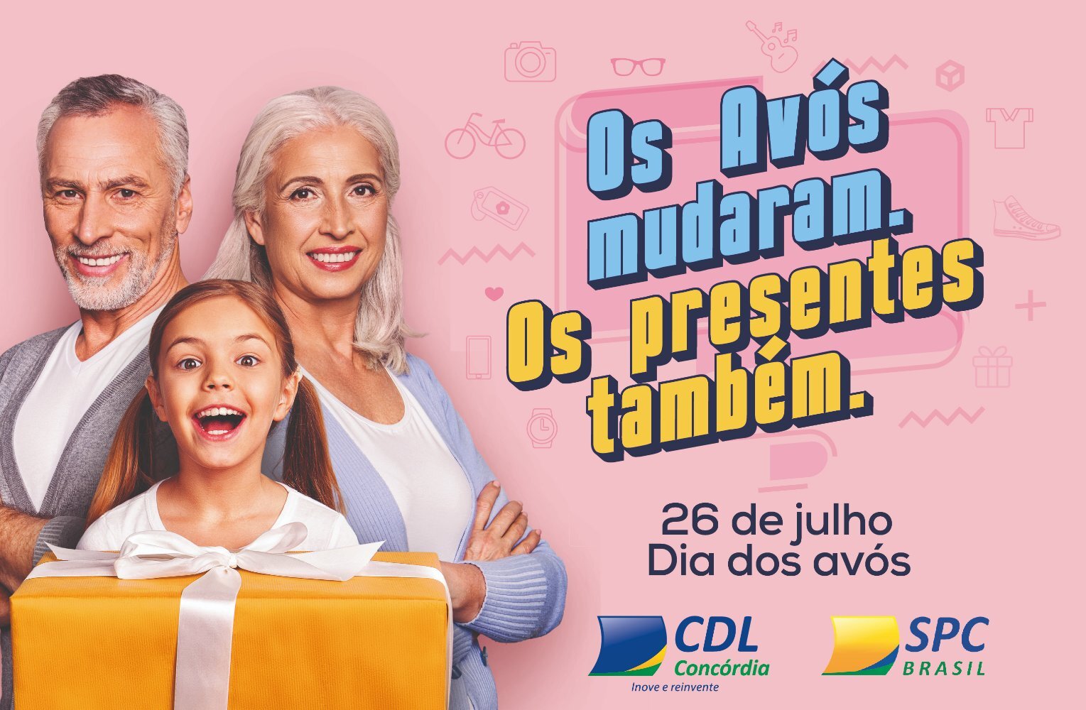 CDL Concórdia lança campanha para o Dia dos Avós