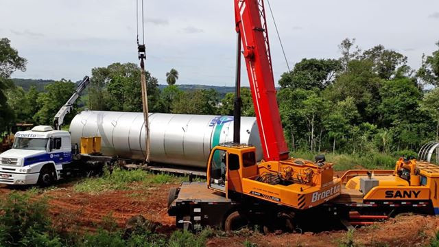Casan praticamente finaliza instalação de reservatório de água em Ipira - Rádio Aliança 750khz