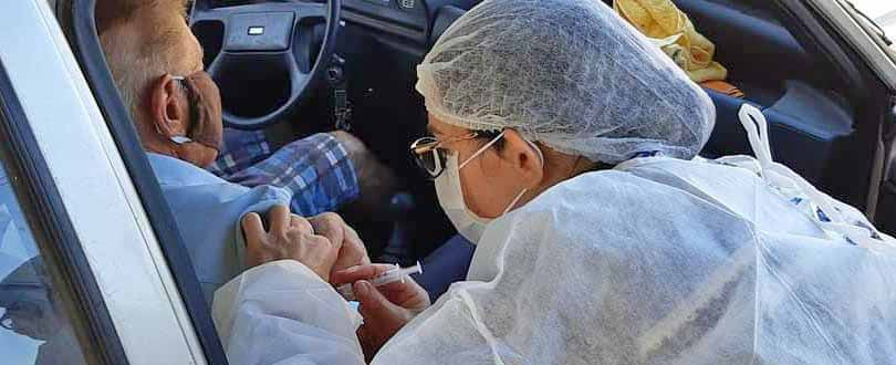 Saúde de Concórdia aplica terceira dose de vacinas contra a Covid-19 em idosos na quinta-feira