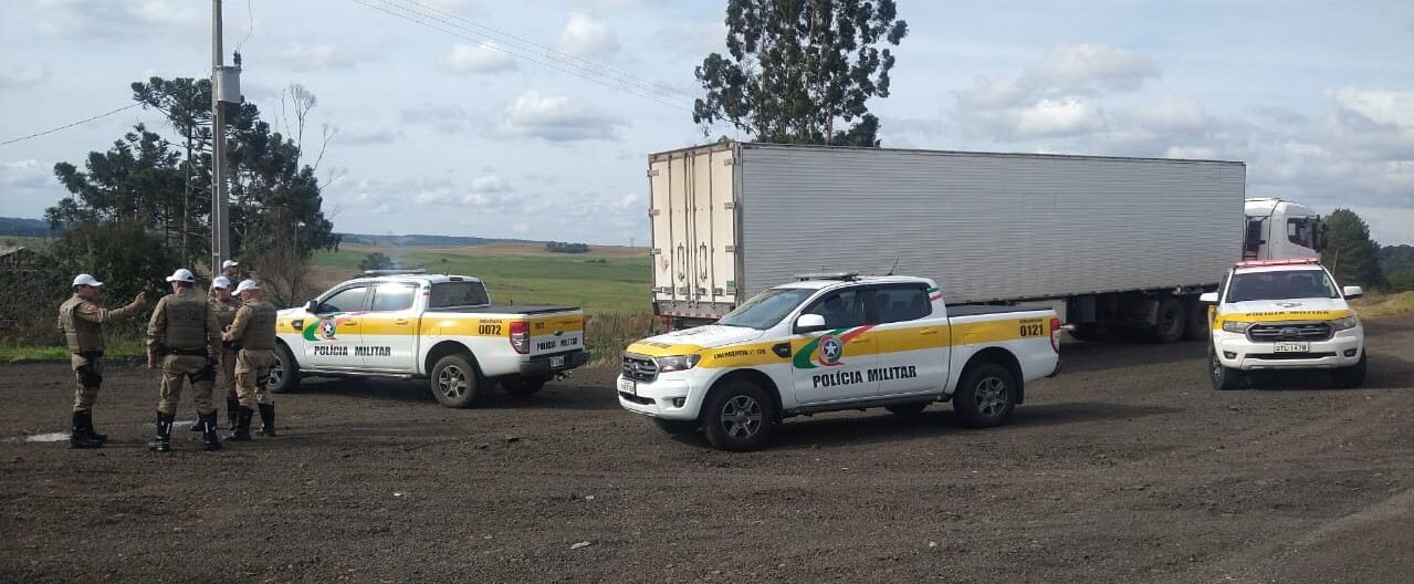 PMRv recupera caminhão de Concórdia que havia sido roubado nesta semana