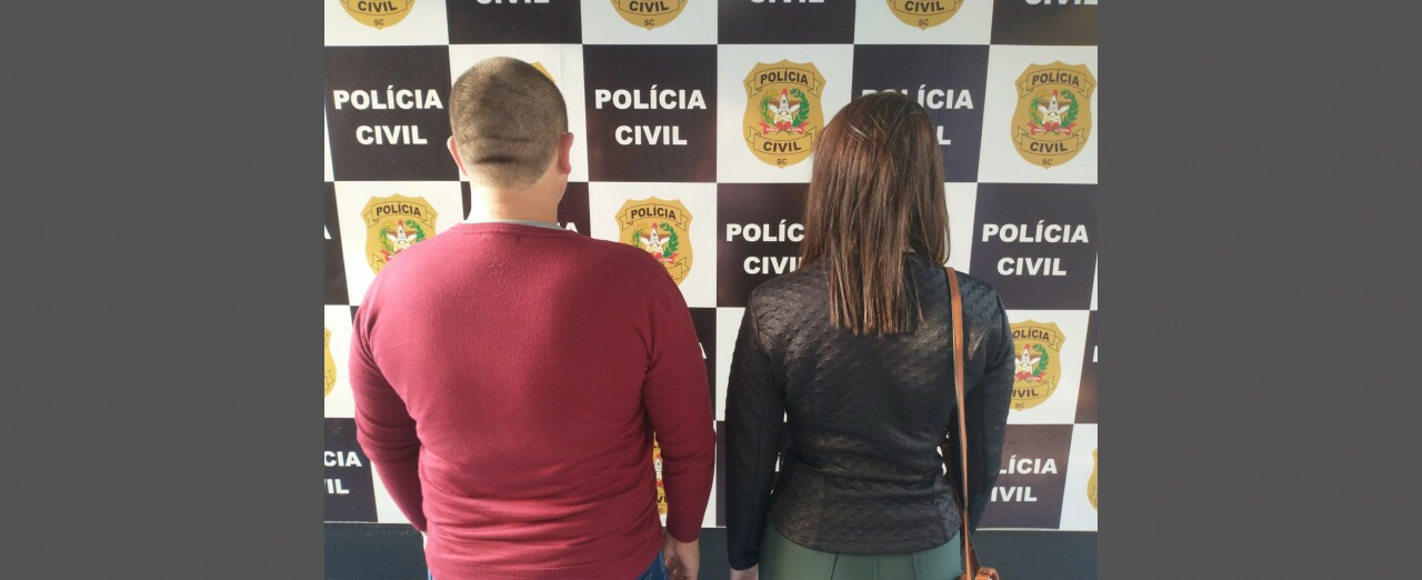 Policia Civil prende homem e mulher suspeitos de homicídio em Piratuba