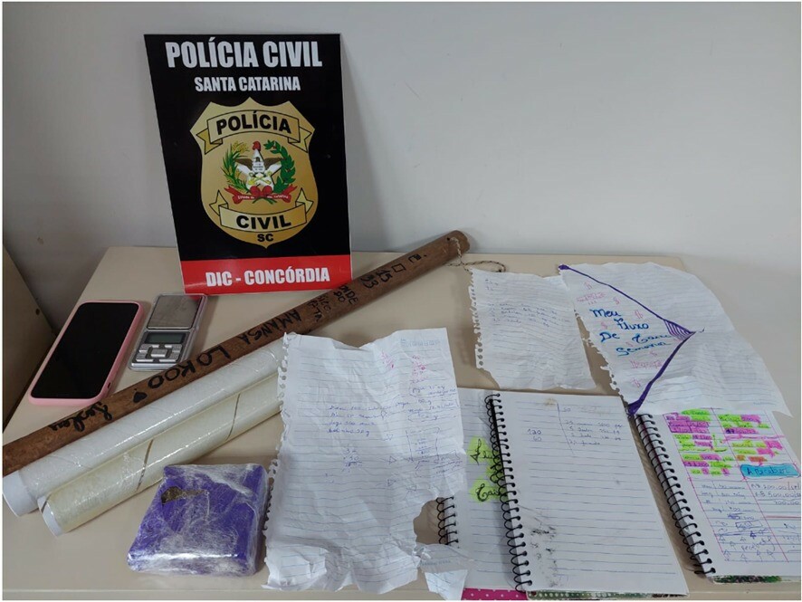 Polícia Civil indicia duas pessoas pelo crime de tráfico de drogas em Concórdia