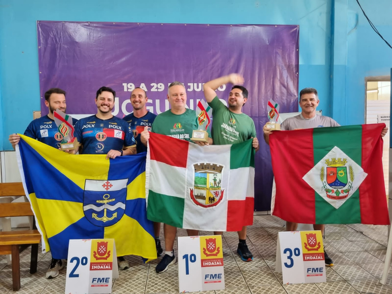 Concórdia é medalha de ouro no futebol de campo dos Joguinhos Abertos