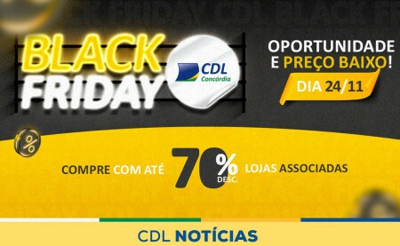 CDL e lojistas de Concórdia também apostam na Black Friday 2023
