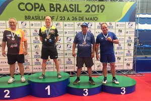 Saldo de quatro medalhas na Taça Brasil de Tênis de Mesa