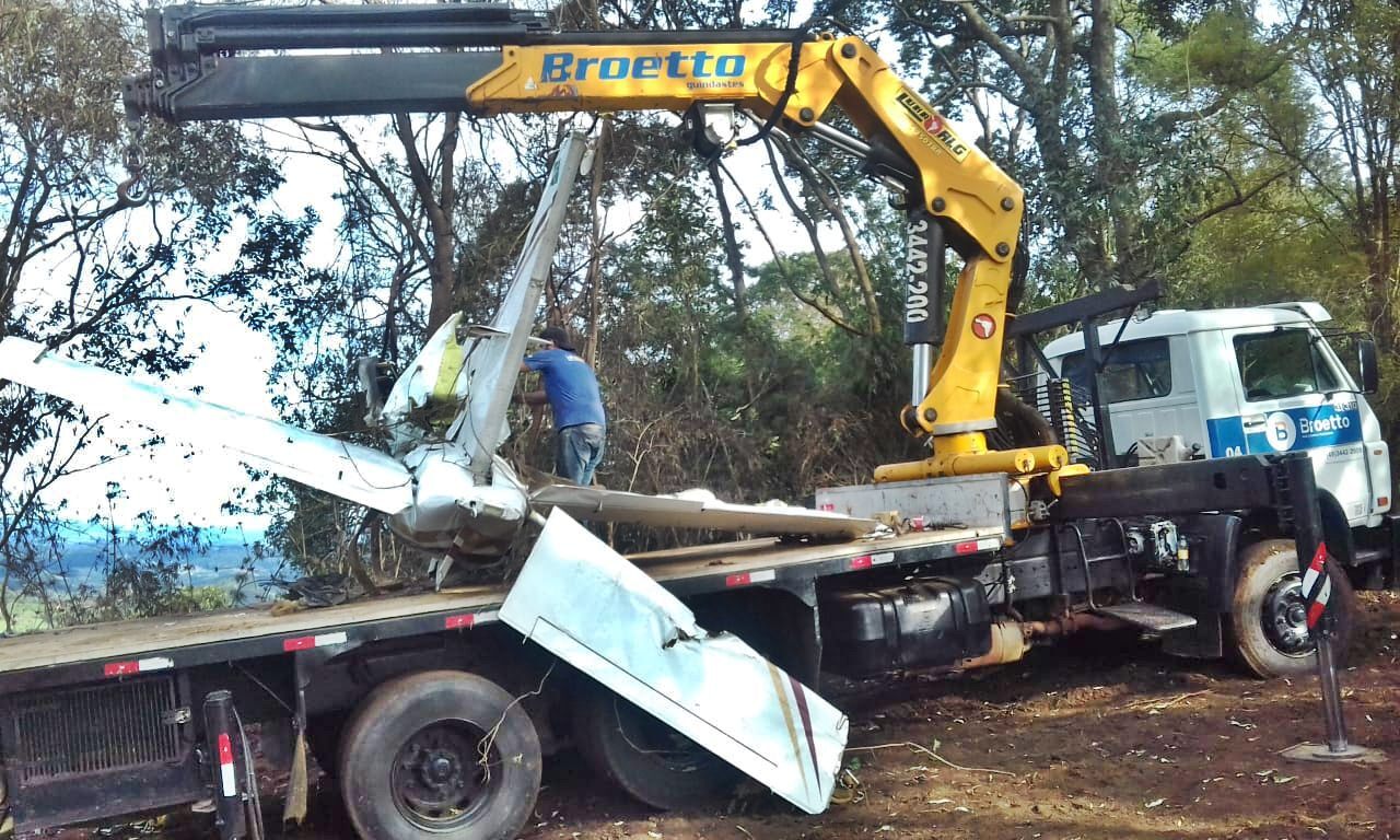  Destroços de avião que caiu em Ipumirim devem ser encaminhados a Curitiba