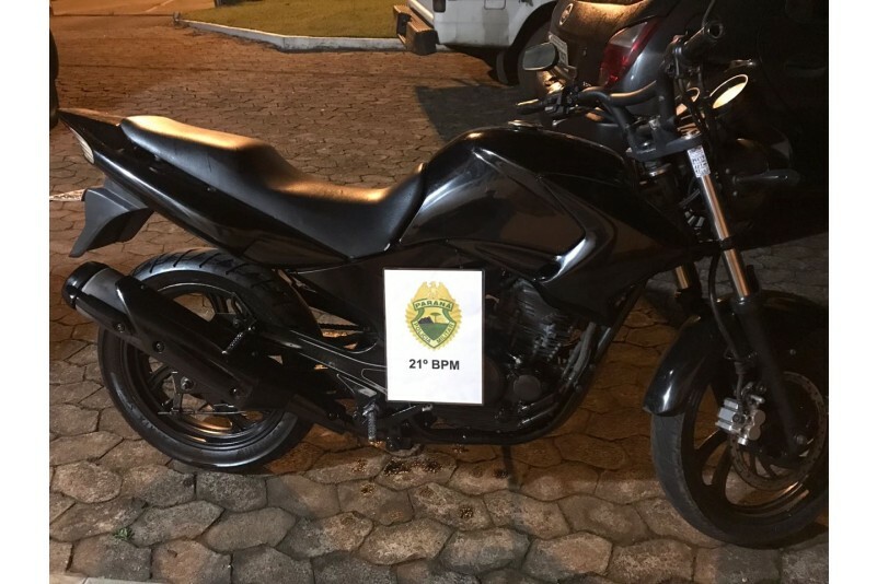 Moto furtada em Concórdia é recuperado em Marmeleiro PR