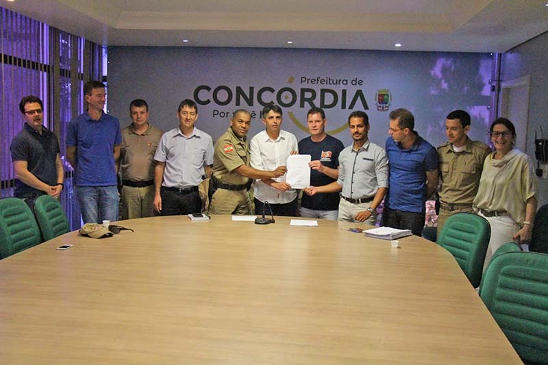 Prefeitura de Concórdia assina convênio com a PM e Civil