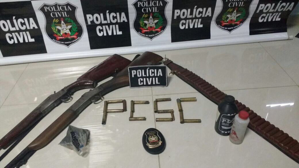 Polícia Civil de Ipumirim apreende armas no município