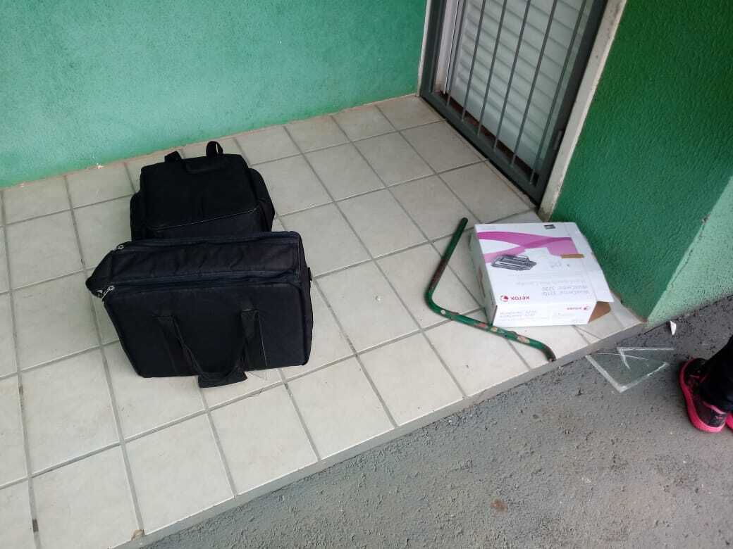 Ladrões furtam TV e data show de escola do bairro São Cristóvão em Concórdia