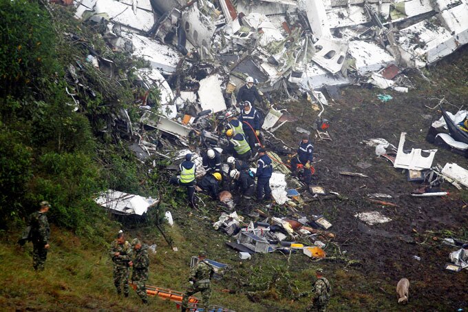 Aeronáutica colombiana diz que queda foi por falta  de combustível