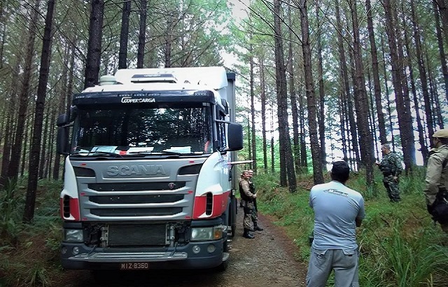 PM localiza caminhão de empresa de Concórdia que foi roubado no PR